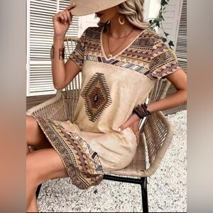 Geo TShirt Dress